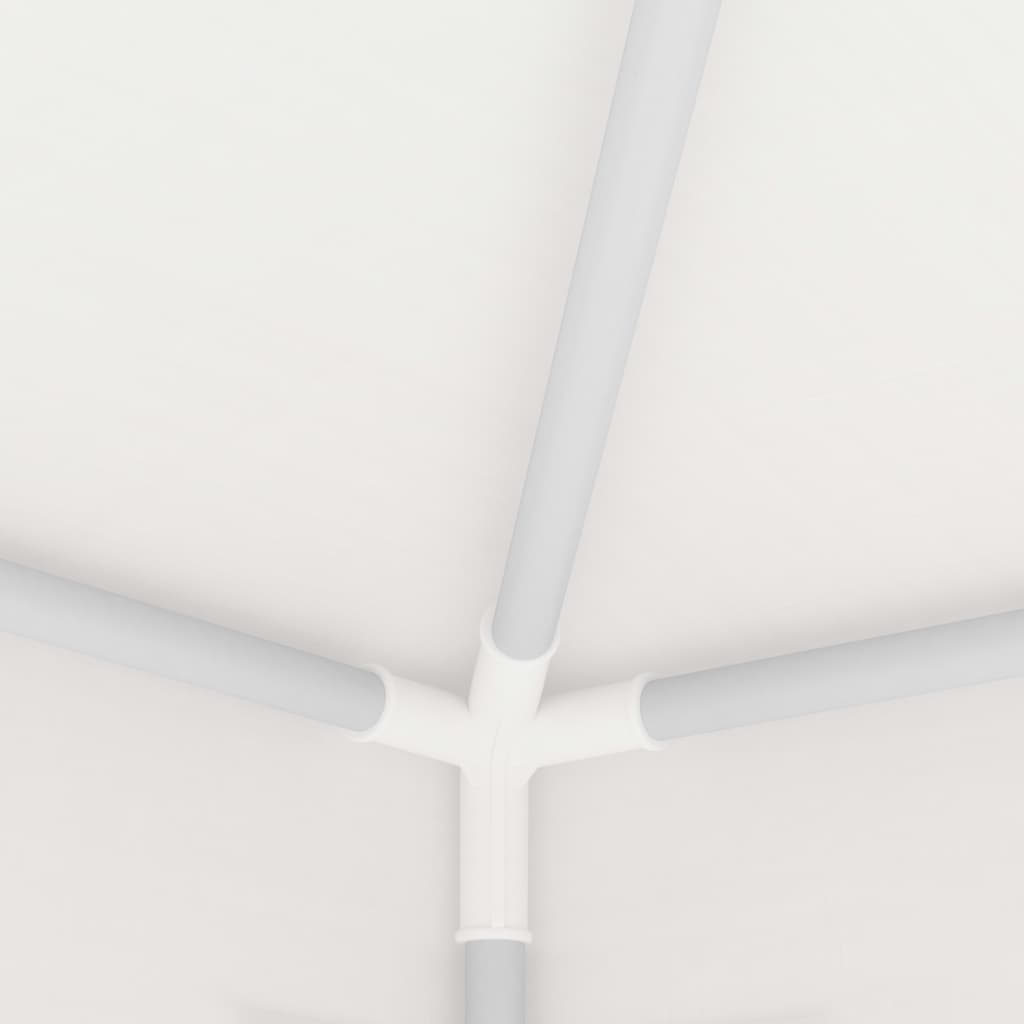 Tente de réception avec 4 parois latérales en filet 4 x 6 m blanc