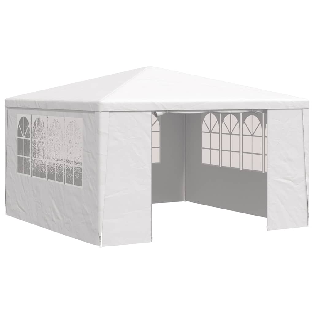 Professional party tent with side walls 4×4 m white 90 g/m²