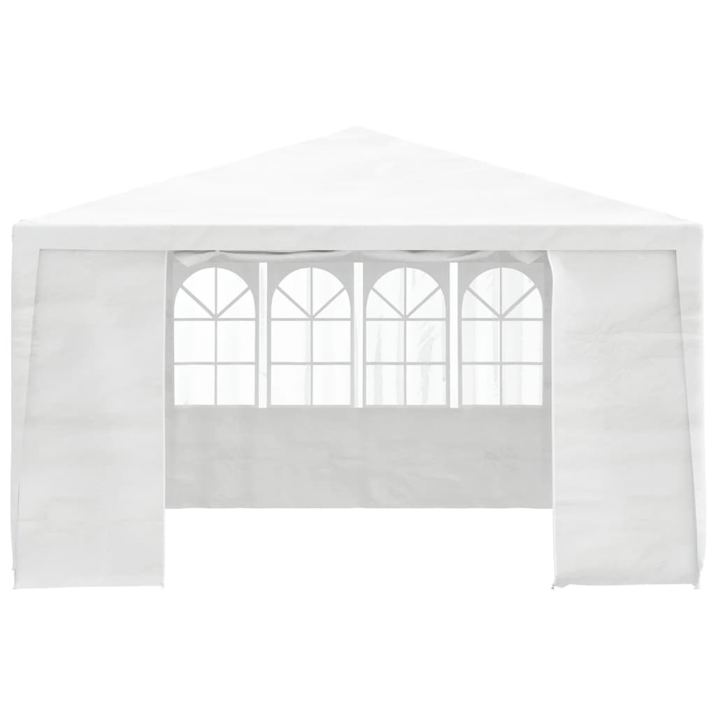Professional party tent with side walls 4×4 m white 90 g/m²