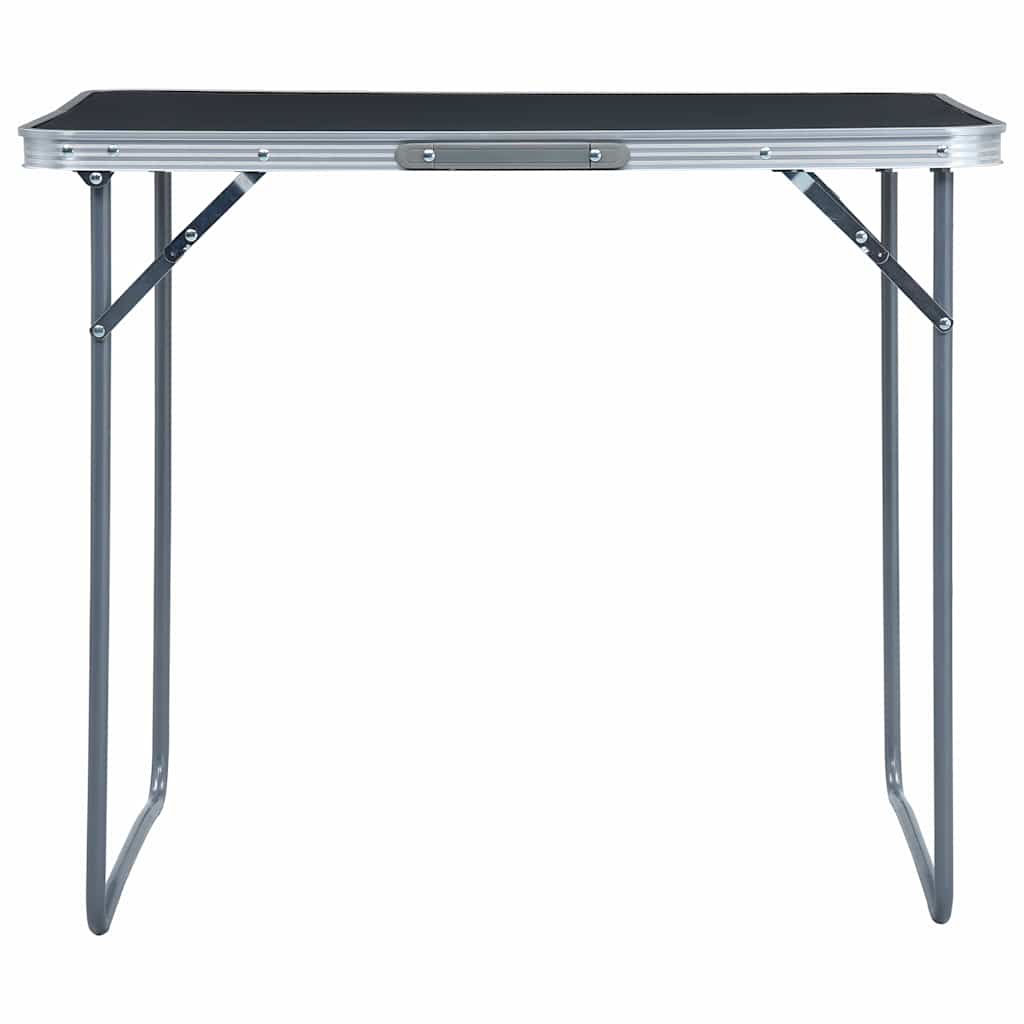 Campingtisch mit Metallgestell Klappbar 80x60 cm Grau