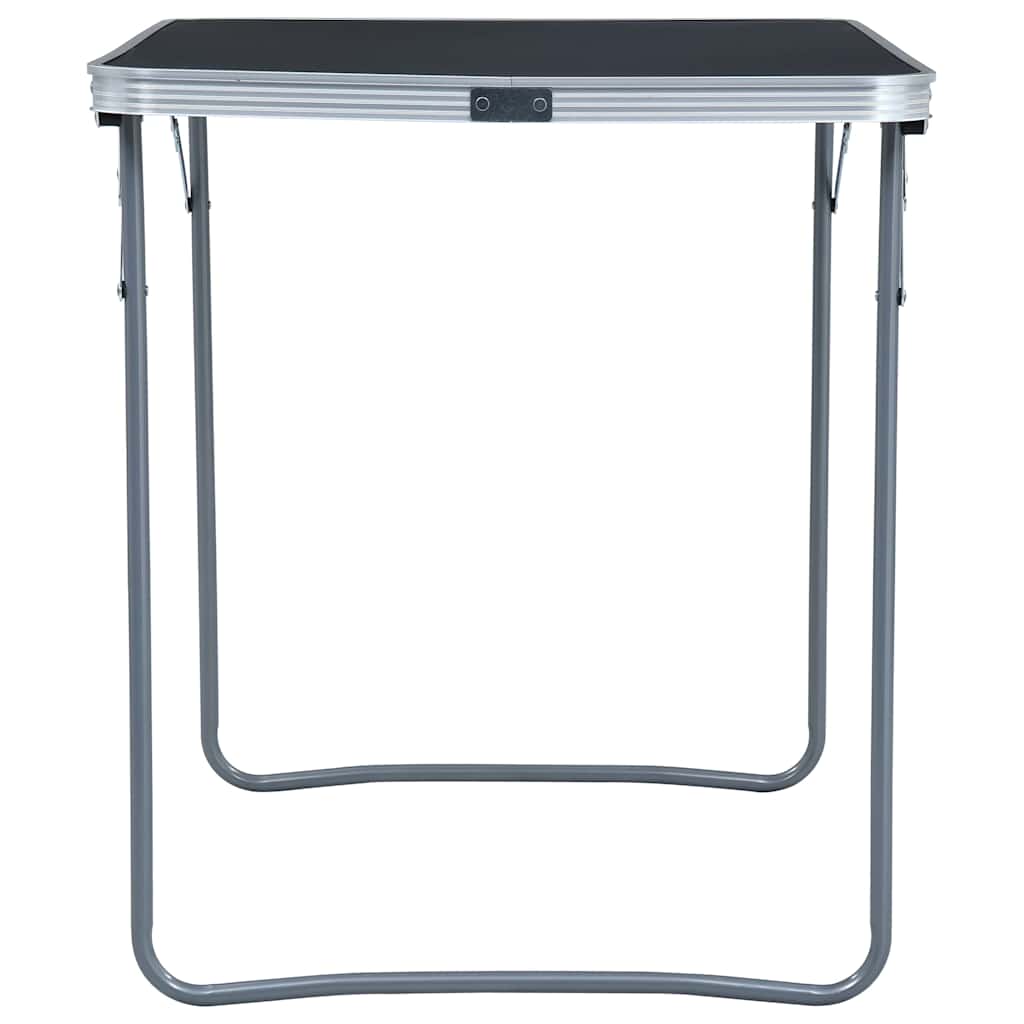 Campingtisch mit Metallgestell Klappbar 80x60 cm Grau
