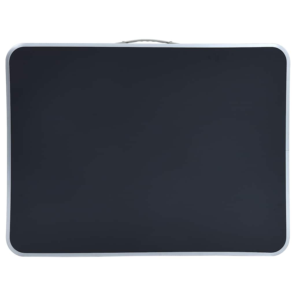 Campingtisch mit Metallgestell Klappbar 80x60 cm Grau