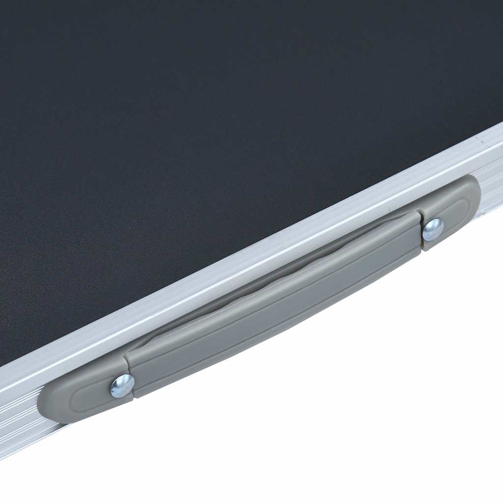 Campingtisch mit Metallgestell Klappbar 80x60 cm Grau