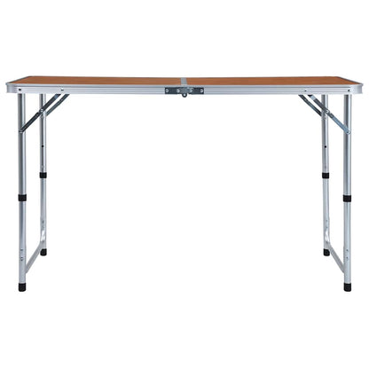 Klappbarer Campingtisch Aluminium 120 x 60 cm