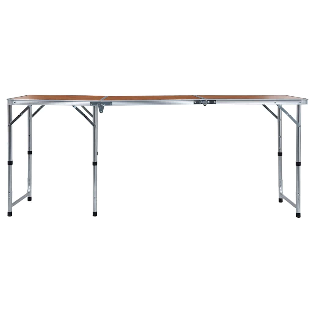 Klappbarer Campingtisch Aluminium 180 x 60 cm