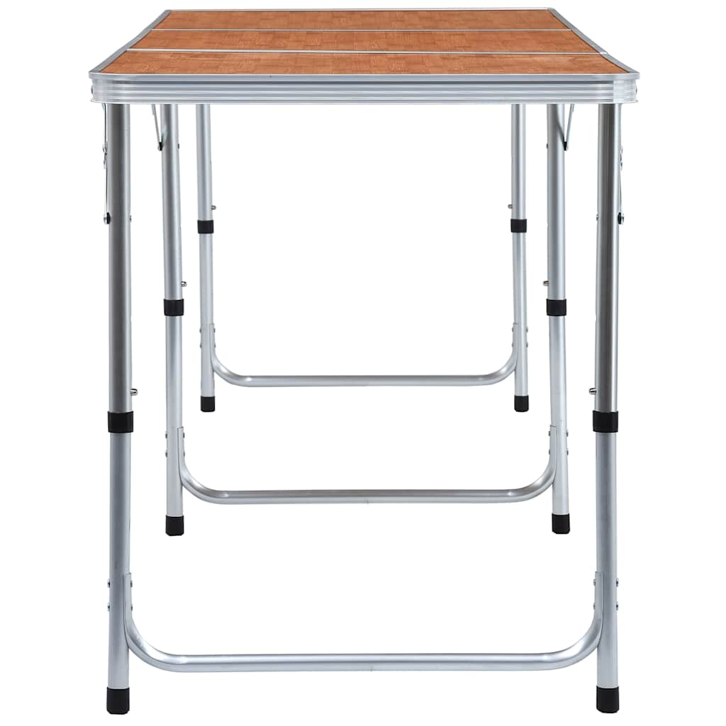 Klappbarer Campingtisch Aluminium 180 x 60 cm
