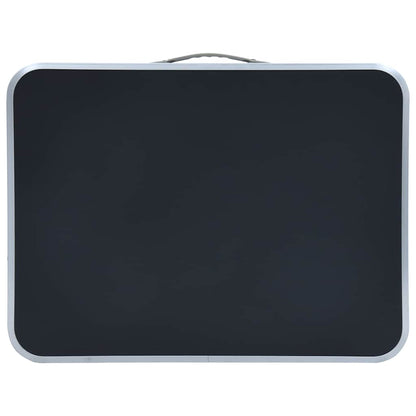 Klappbarer Campingtisch Grau Aluminium 60x45 cm