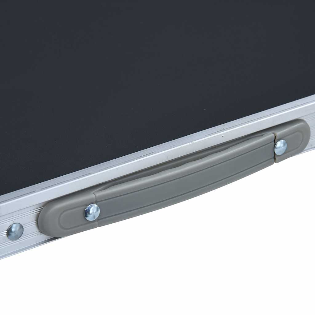 Klappbarer Campingtisch Grau Aluminium 60x45 cm