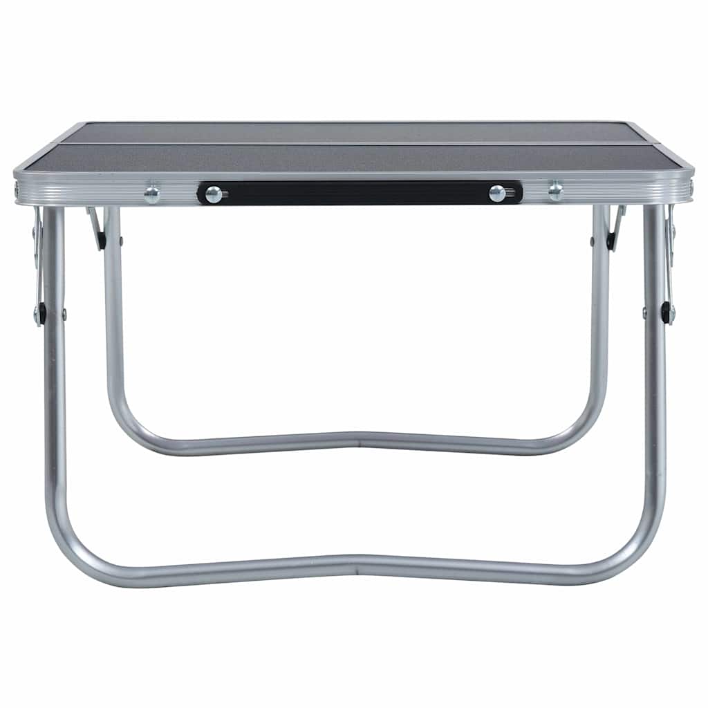 Klappbarer Campingtisch Grau Aluminium 60 x 40 cm