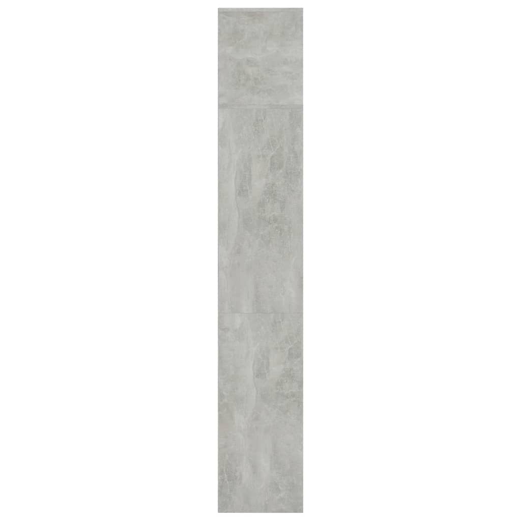 Ensemble bibliothèque/meuble TV 3 pièces, gris béton, 180 x 30 x 180 cm