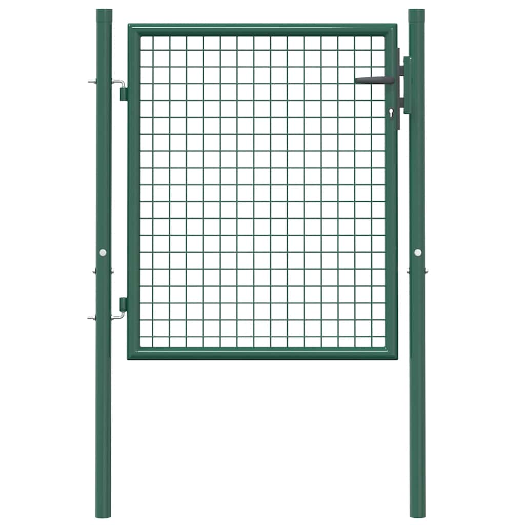 Zauntor Stahl 100x75 cm Grün