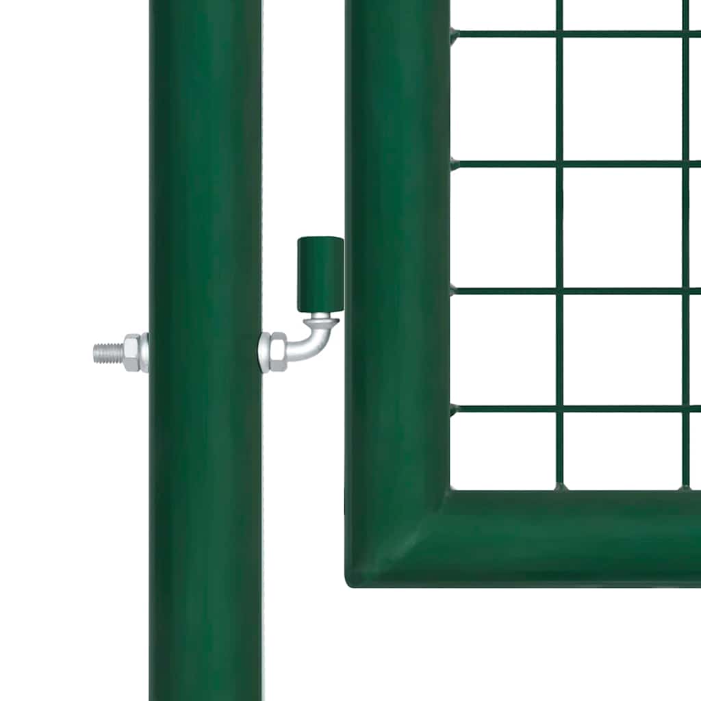 Maschen-Gartentor aus Stahl 400x100 cm Grün