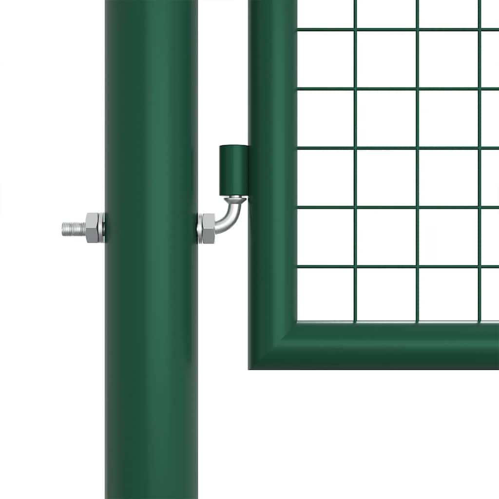 Maschen-Gartentor aus Stahl 400 x 125 cm Grün