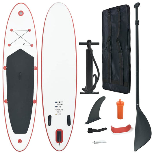 Planche SUP gonflable rouge et blanc