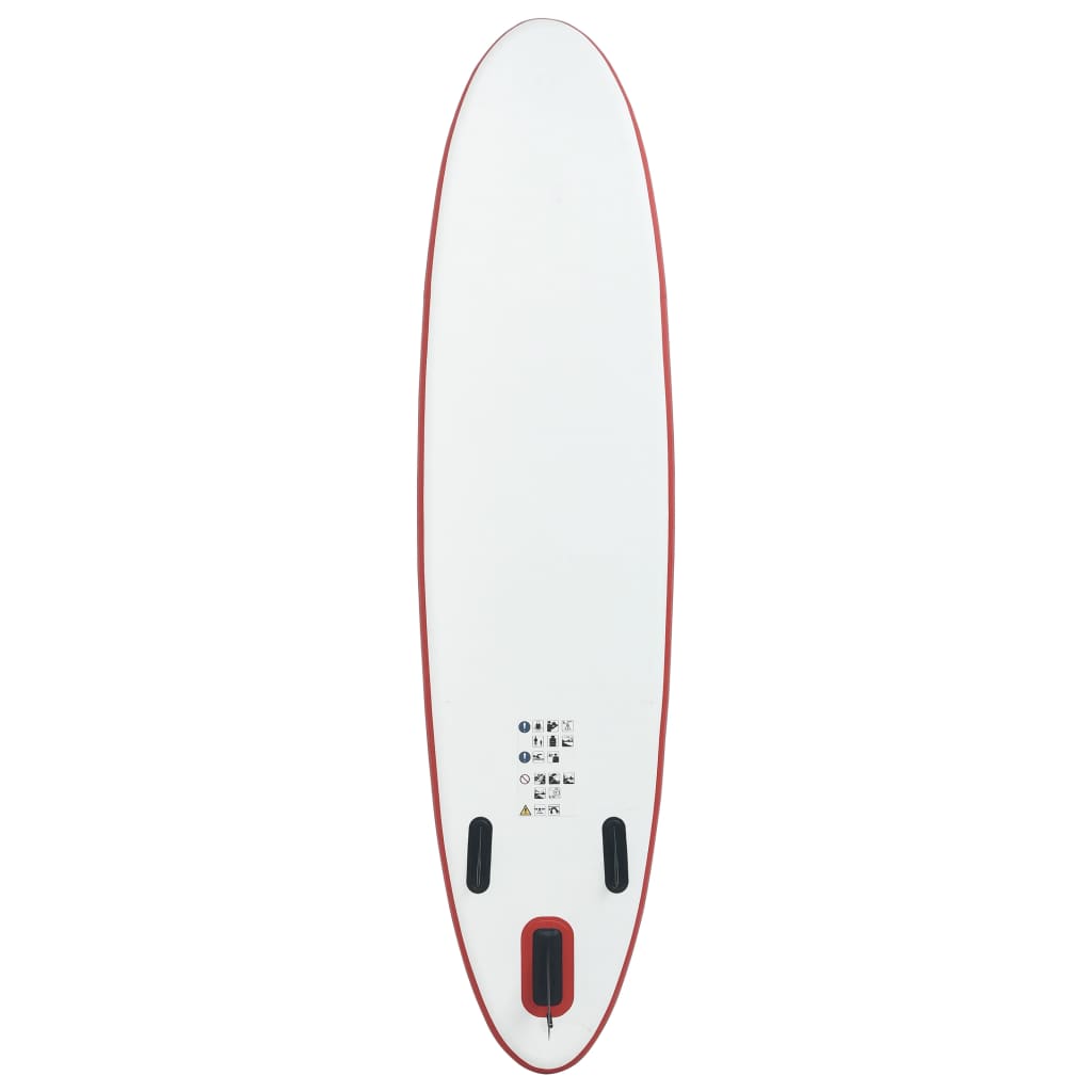 SUP-Board Aufblasbar Rot und Weiß