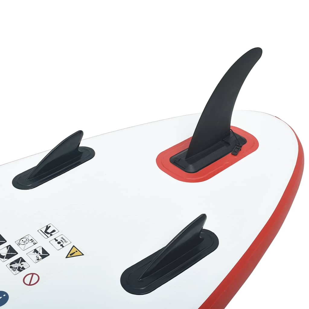 Stand Up Paddle Surfboard SUP Gonflable Rouge et Blanc