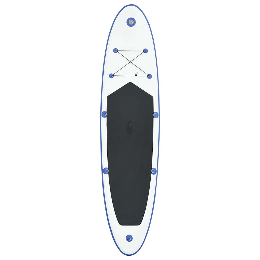 Stand Up Paddle Surfboard SUP Gonflable Bleu et Blanc