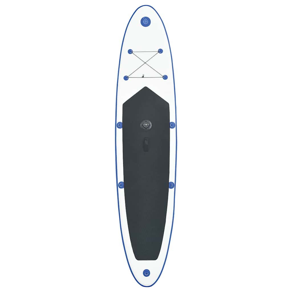 Planche SUP gonflable avec jeu de voiles bleu et blanc