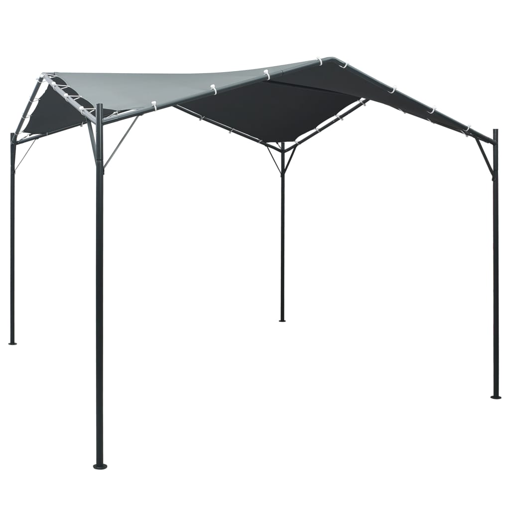 Auvent de tente de fête Pavilion 3x3 m acier anthracite