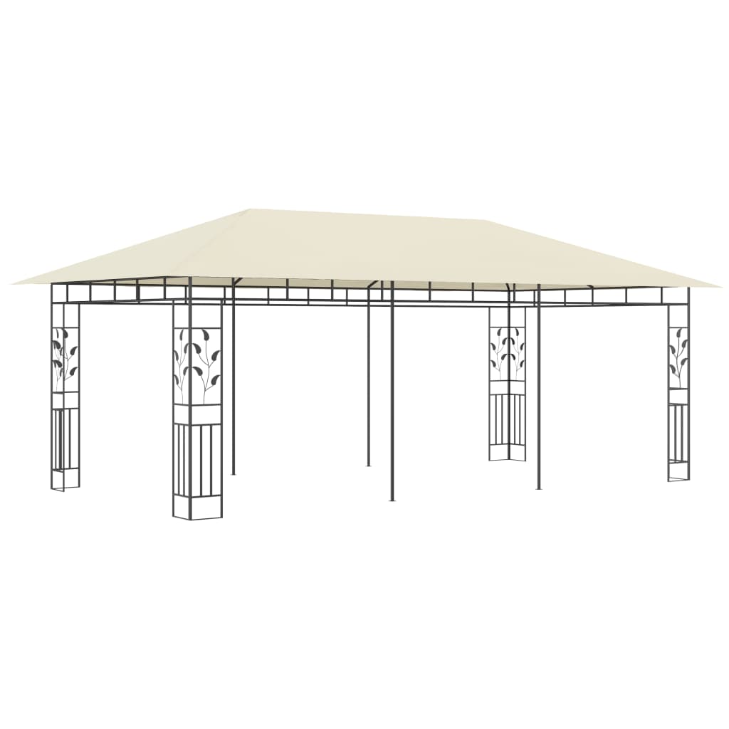 Tonnelle avec moustiquaire 6x3x2,73 m crème