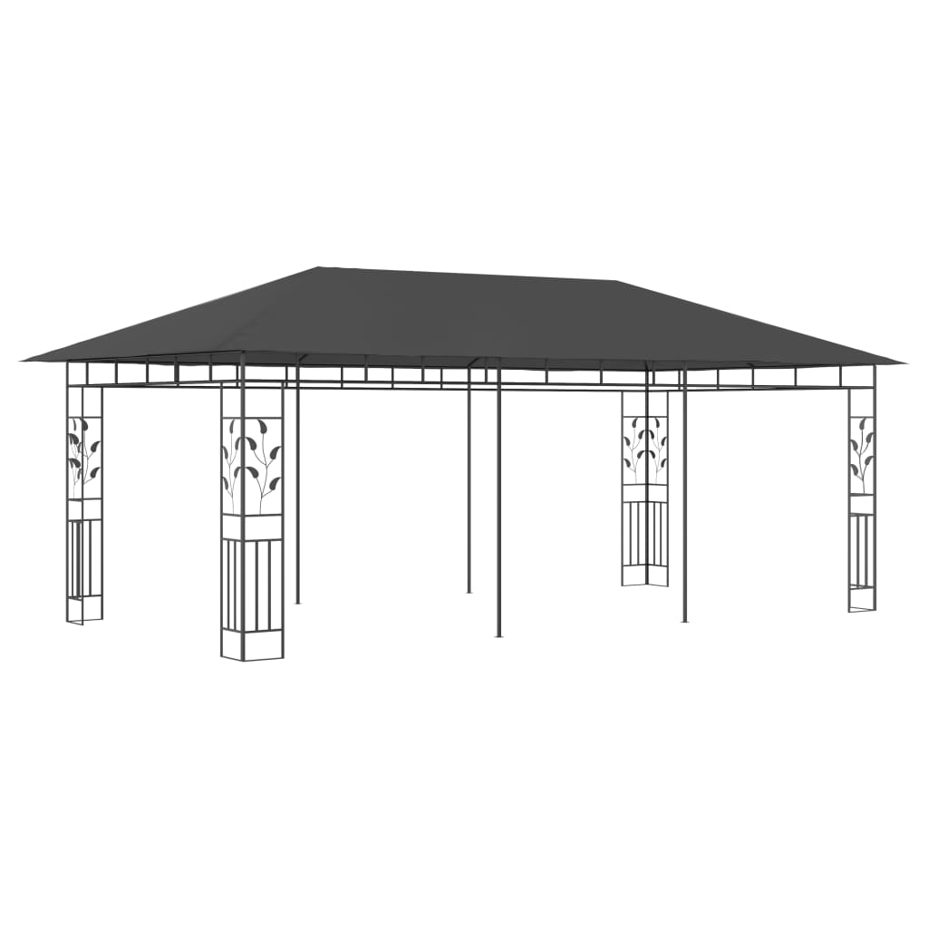 Tonnelle avec moustiquaire 6x3x2,73 m anthracite