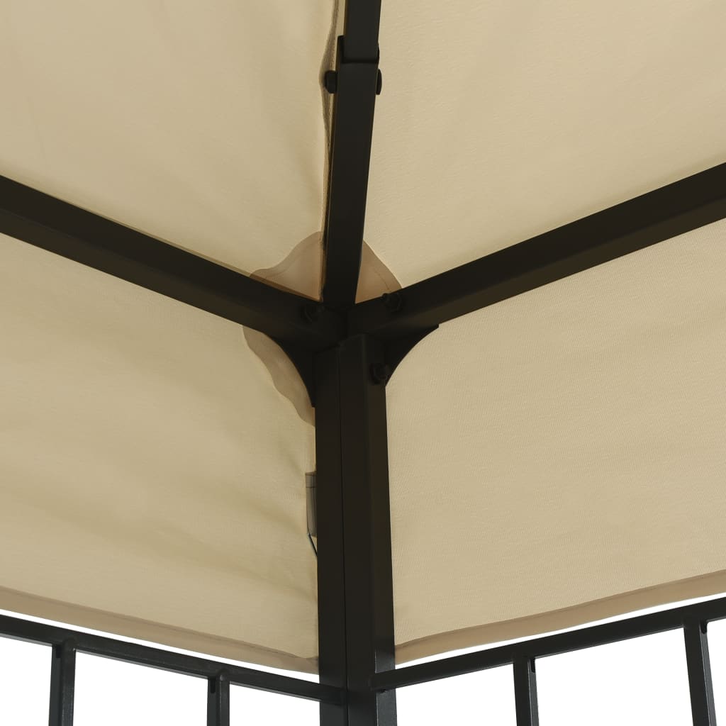 Gazebo 3x6 m crème