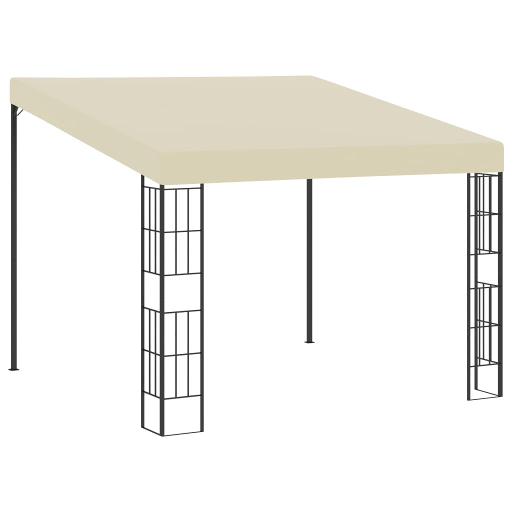 Tonnelle murale 3x3 m en tissu crème