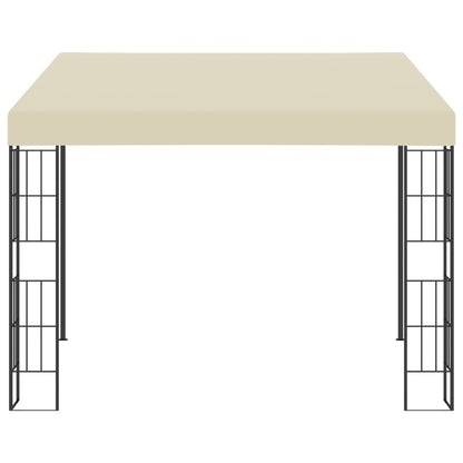 Wand-Pavillon 3x3 m Creme Stoff
