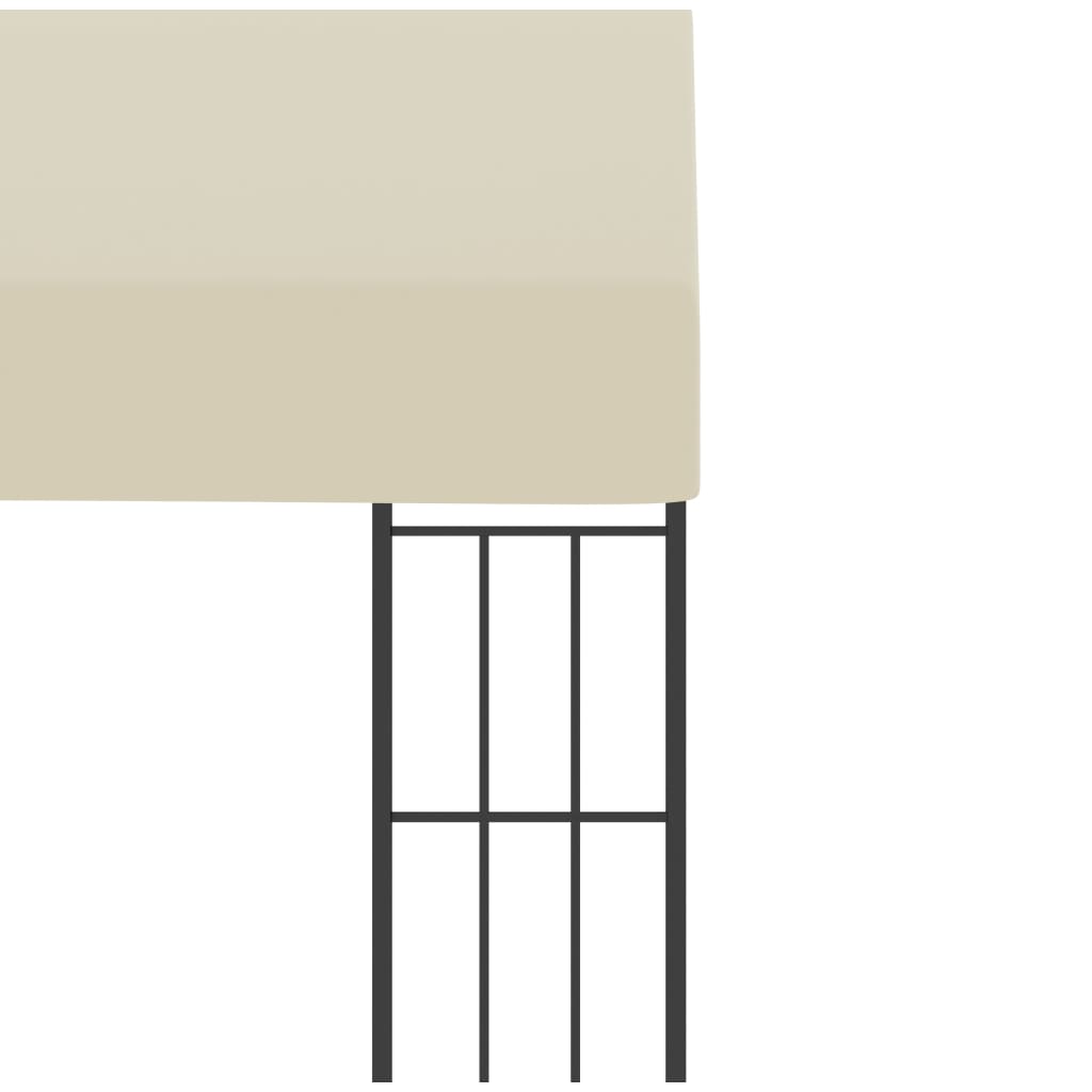 Tonnelle murale 3x3 m en tissu crème