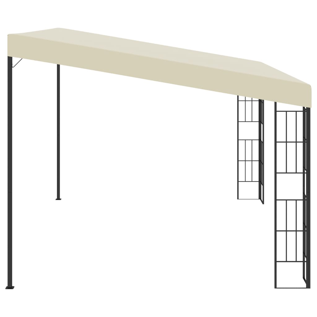 Wand-Pavillon 3x4 m Creme Stoff