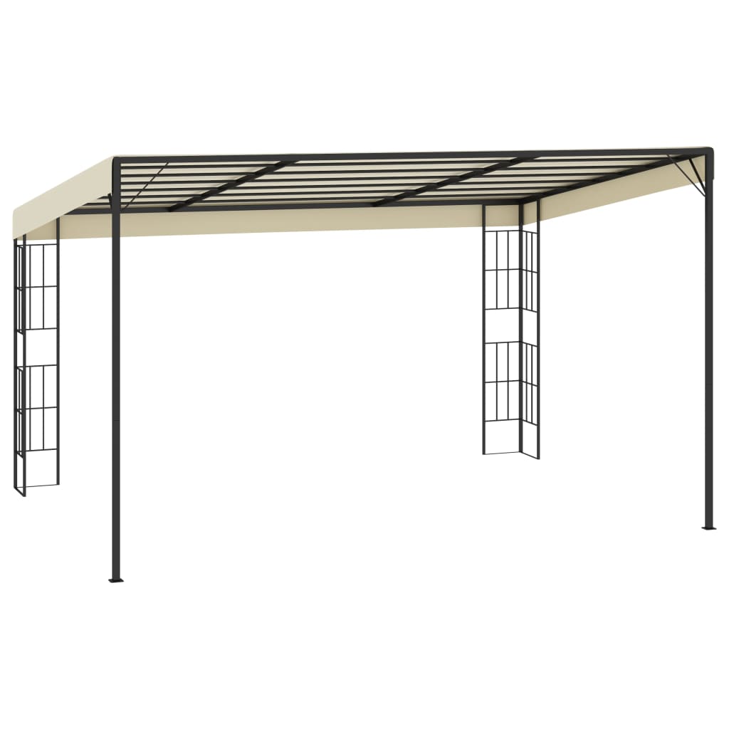 Wand-Pavillon 3x4 m Creme Stoff
