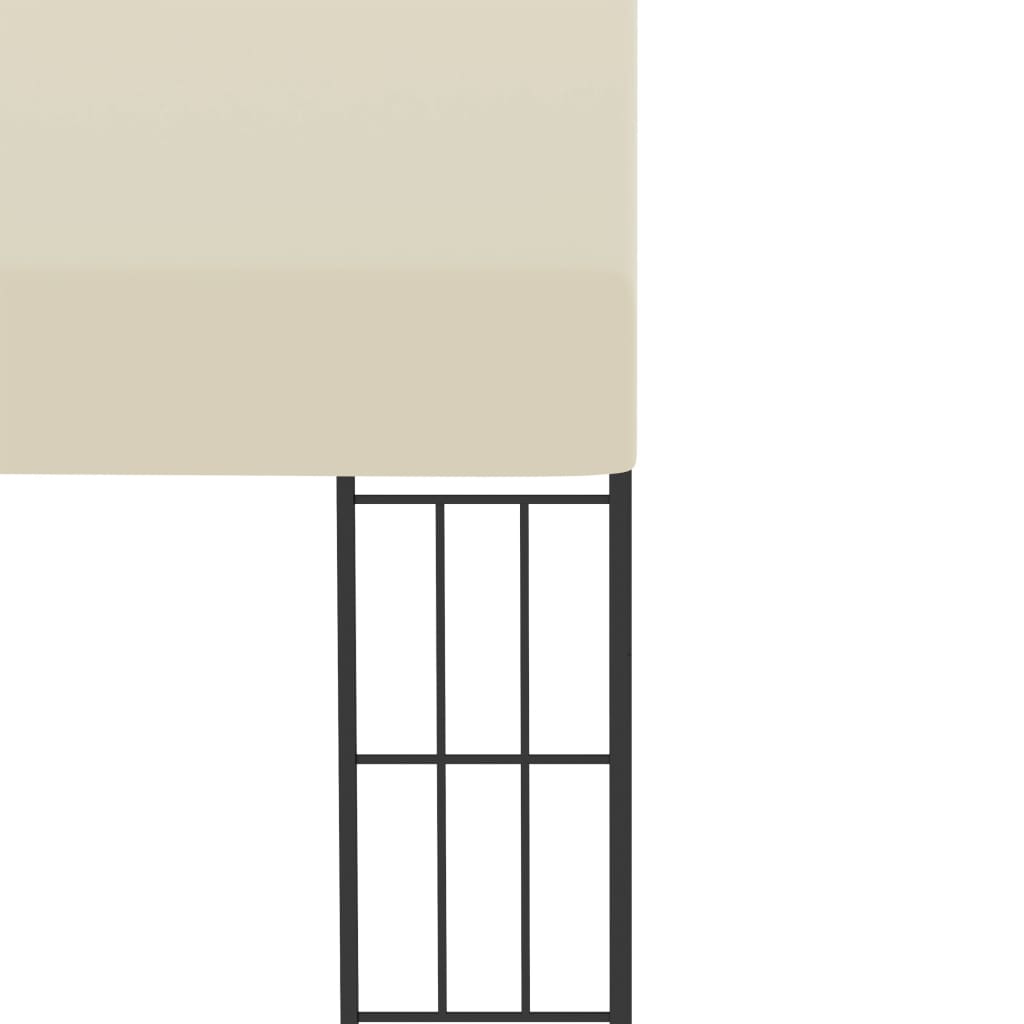 Wand-Pavillon 3x4 m Creme Stoff