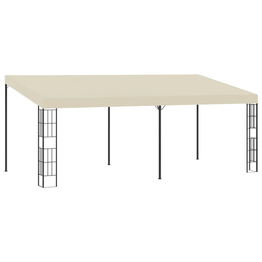 Tonnelle murale 3x6 m en tissu crème