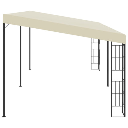 Wand-Pavillon 3x6 m Creme Stoff