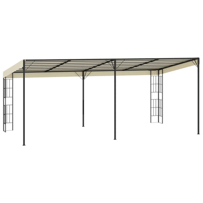 Wand-Pavillon 3x6 m Creme Stoff