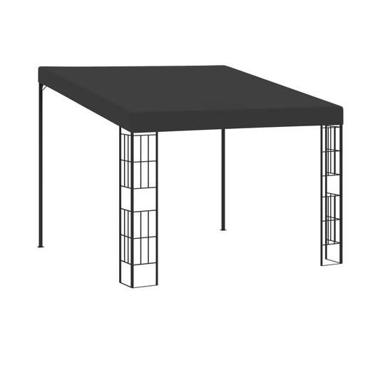 Gazebo mural 3x3 m tissu anthracite