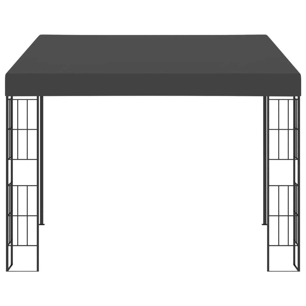 Wand-Pavillon 3x3 m Anthrazit Stoff