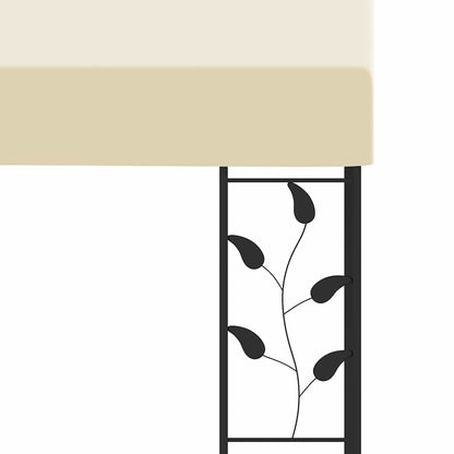 Wand-Pavillon 4x3x2,5 m Cremeweiß