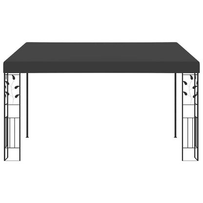 Wand-Pavillon 4x3x2,5 m Anthrazit