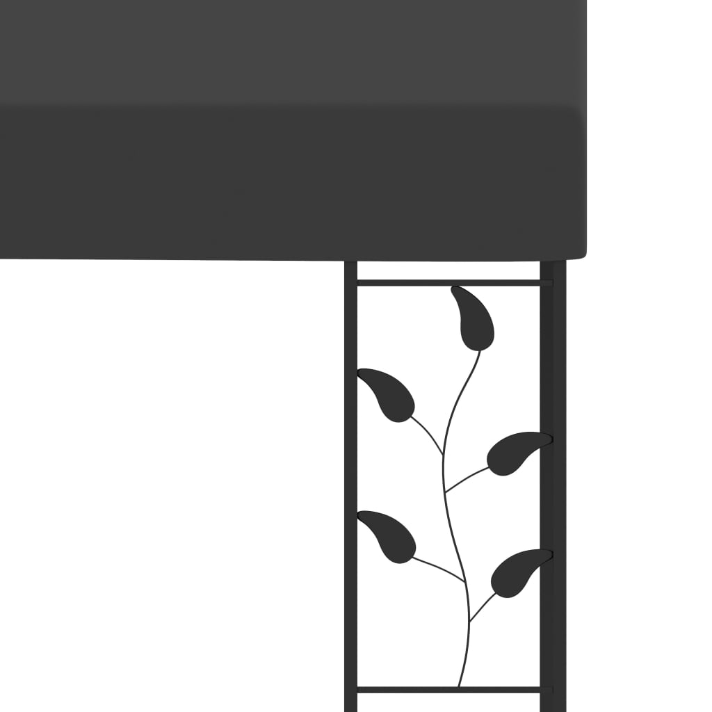 Pavillon mural 6x3x0,5 m anthracite