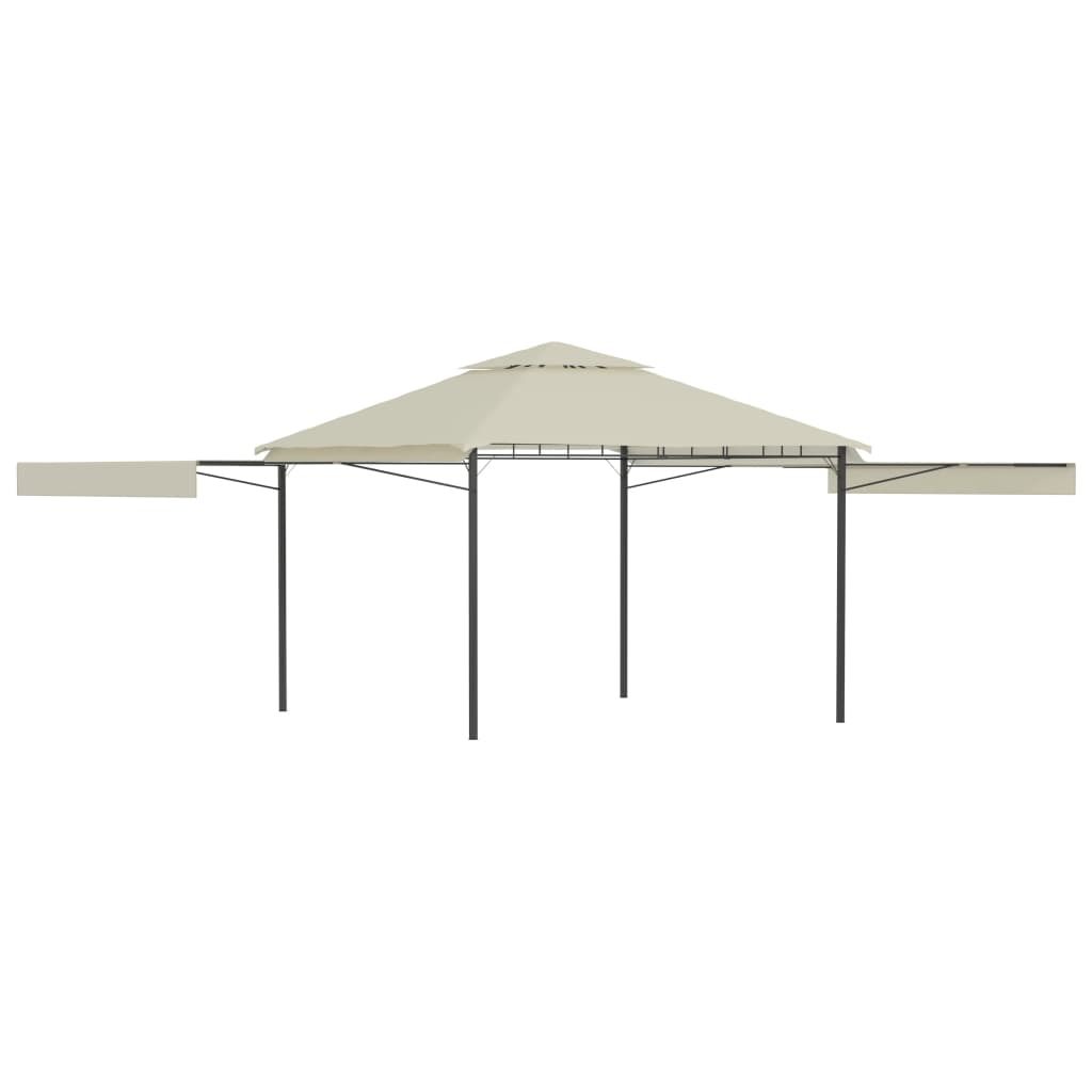 Pavillon mit Doppelt Erweiterten Dächern 3x3x2,75 cm 180 g/m²