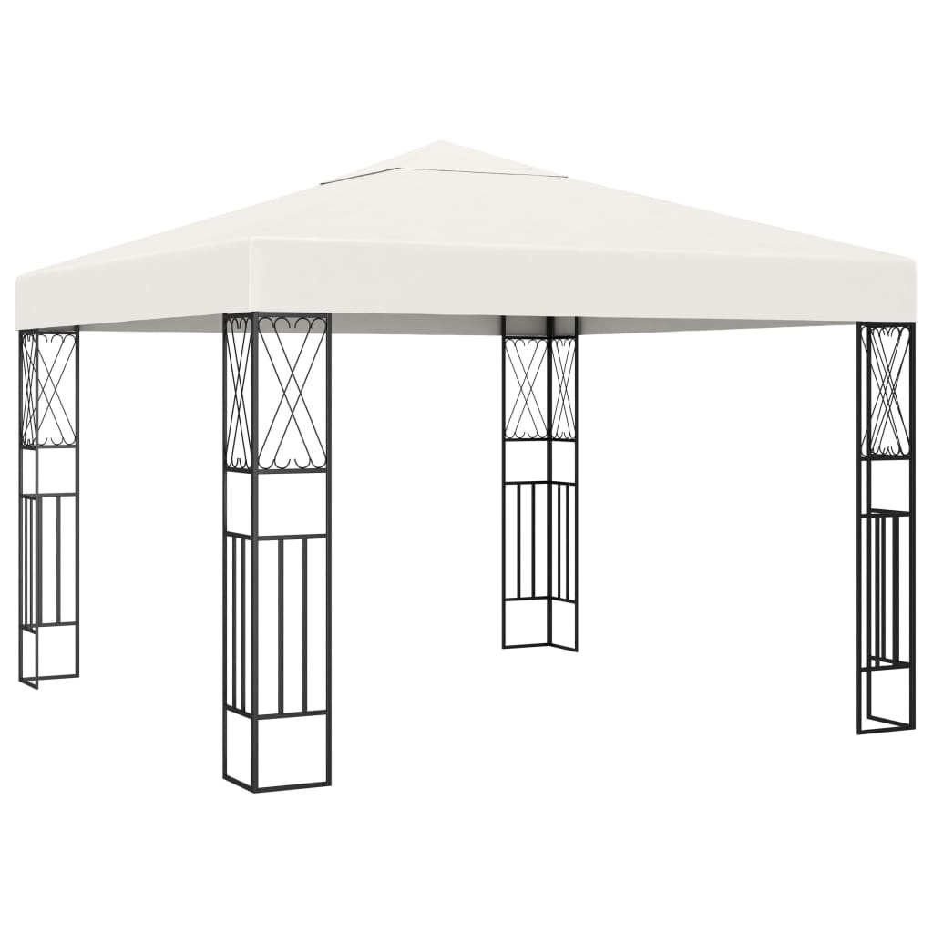 Gazebo 3×3 m tissu crème