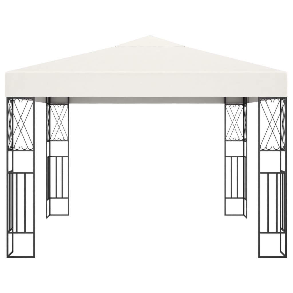 Gazebo 3×3 m tissu crème