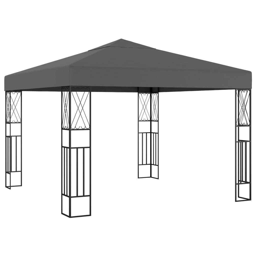 Pavillon 3×3 m Anthrazit Stoff