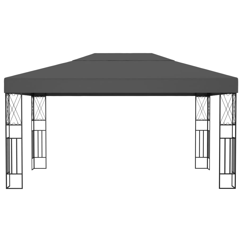 Gazebo 3×4 m tissu anthracite