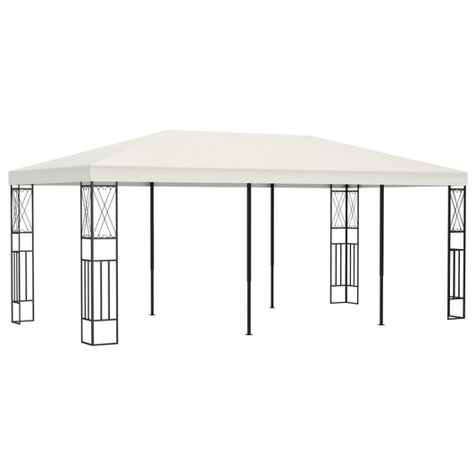 Gazebo 3×6 m tissu crème