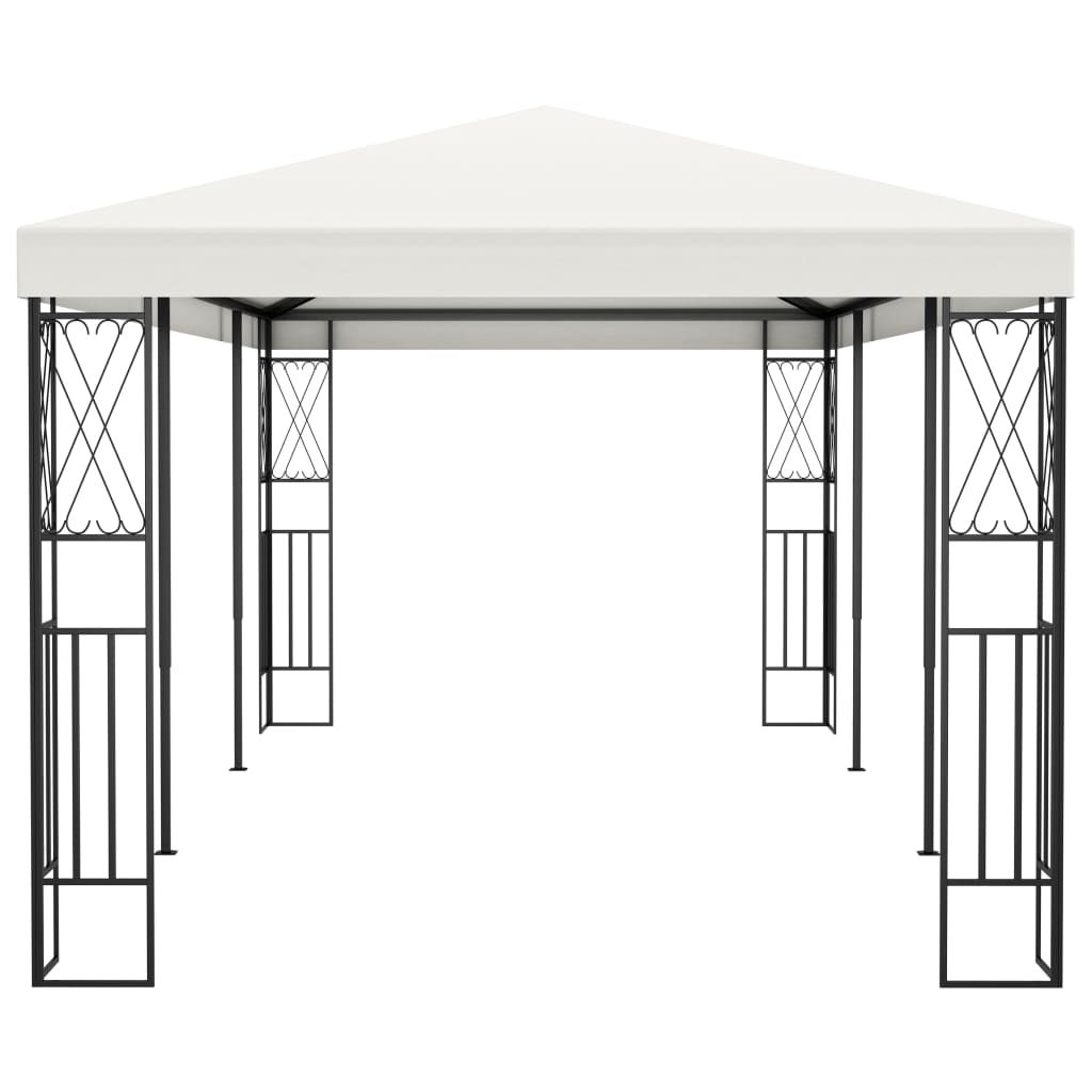 Gazebo 3×6 m tissu crème