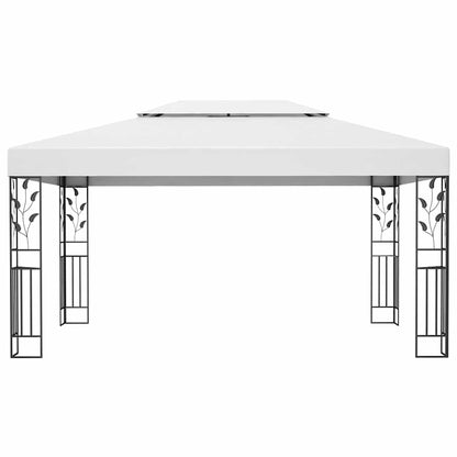 Pavillon mit Doppeldach 3x4 m Weiß