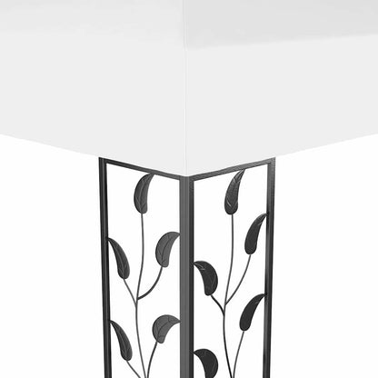 Pavillon mit Doppeldach 3x4 m Weiß