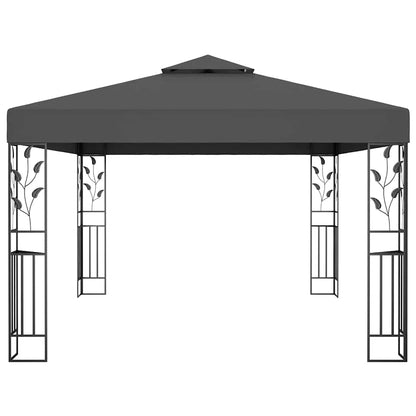 Pavillon mit Doppeldach 3x4 m Anthrazit